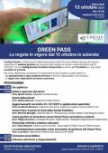 [Green Pass - Le regole in vigore dal 15 ottobre]