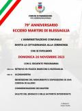 [79° anniversario dell’eccidio dei Martiri di Blessaglia]