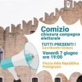[Comizio chiusura campagna elettorale]