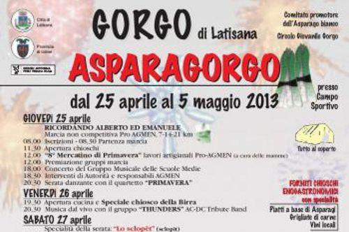[ASPARAGORGO marcia degli asparagi - PROGRAMMA]