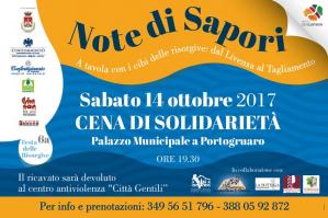 [Note di Sapori, una cena di solidarietà al Palazzo Municipale di Portogruaro]