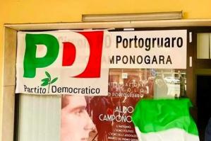 [Rubata la targa dedicata ad Aldo Camponogara al Circolo PD di Portogruaro]