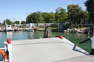 [Riprende il servizio del traghetto sul Livenza da Caorle a Porto Santa Margherita]