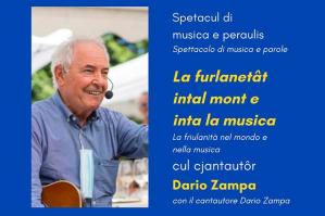 [Dario Zampa a Teglio per uno spettacolo sulla friulanità]