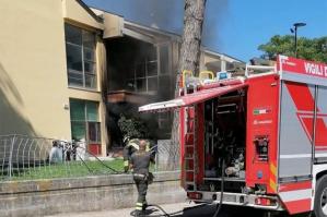 [Incendio alla scuola di San Giorgio al Tagliamento]