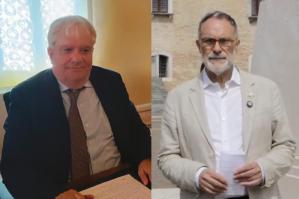 [Passaggio di consegne tra il  Dott. Iginio Olita ed il neo-eletto sindaco Dott Luigi Toffolo]