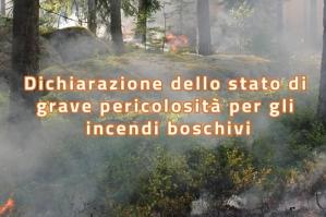 [Annunciato lo stato di grave pericolositÃ  per incendi boschivi in Veneto]