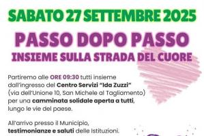 [A San Michele al Tagliamento torna la camminata solidale con gli ospiti della Casa di Riposo âIda Zuzziâ per accendere i riflettori sullâAlzheimer]
