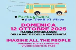 [Portogruaro e San Donà uniti per la Marcia della Pace Perugia-Assisi]