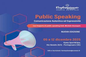 [A dicembre due giornate dedicate al Public Speaking ]