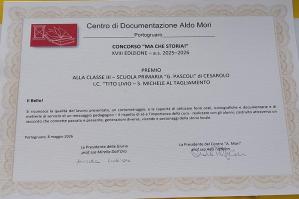 [Piccoli registi crescono a Cesarolo: la classe terza della scuola primaria "Giovanni Pascoli" trionfa al Premio "Aldo Mori"]