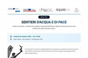 [Sentieri d'acqua e di pace: VeGAL presenta a Portogruaro i risultati del progetto Interreg GOV4PEACE sulla memoria e la governance della Grande Guerra]